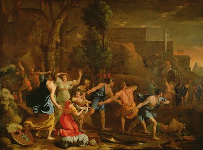 The Saving of the Infant Pyrrhus by Nicolas Poussin